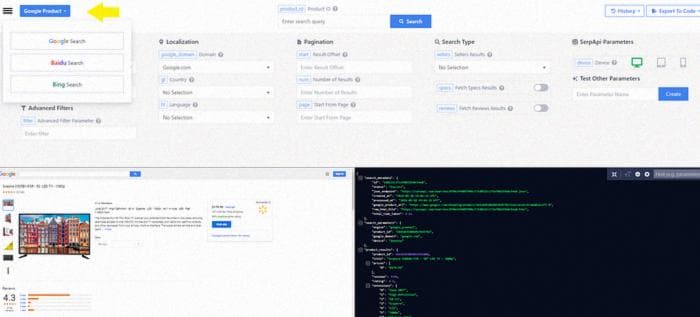 Google Product API Playground