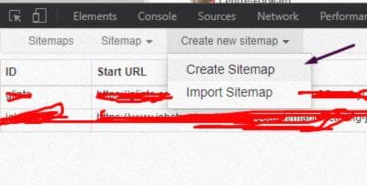 create new sitemap