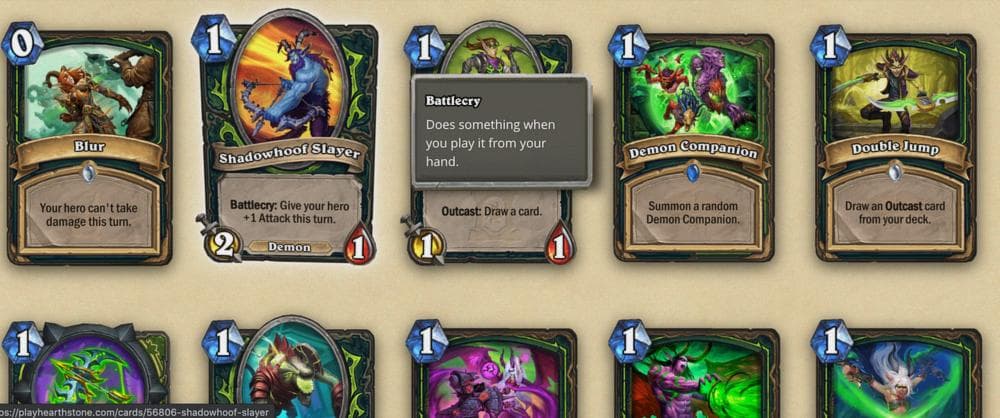 Snapshot of the cards from which we want to scrap the names