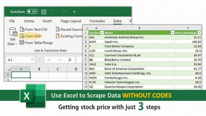 Использование Excel для парсинга данных (НЕ ТРЕБУЮТСЯ КОДЫ)