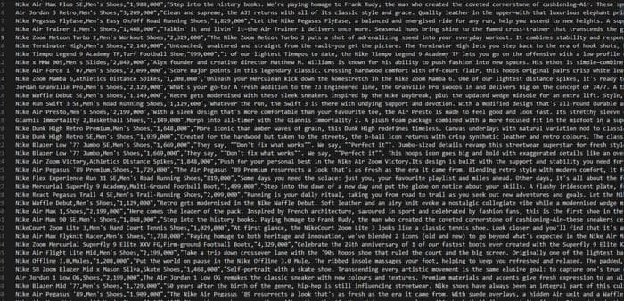 Parsing Output