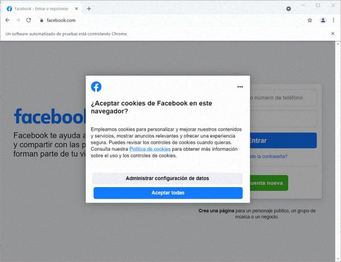 Facebook Login Page