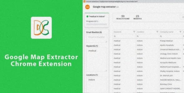 Google Map Extractor — Расширение для Chrome